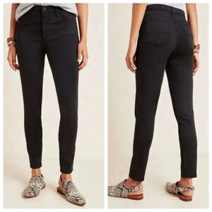 Anthropologie AG High Rise Abbey Ankle Black size 27R Classic Minimalist‎